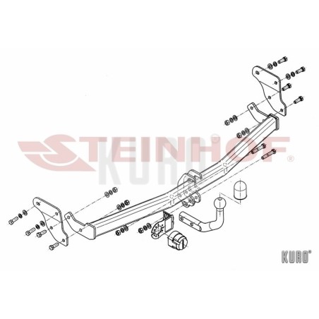 Steinhof hak holowniczy Hyundai i20 I 2008-2014