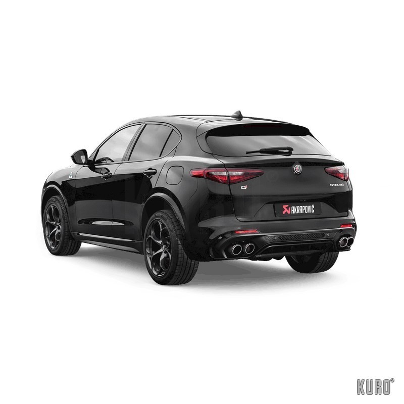 Akrapovič Alfa Romeo Stelvio Quadrifoglio Slip-On Line Titanium