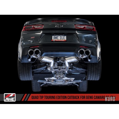 AWE Chevrolet Camaro ZL1 Gen6 6.2L Cat-back Resonated Touring Edition