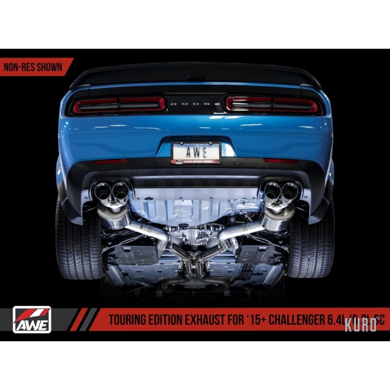 AWE Dodge Challenger 15+ SRT Hellcat 6.2L SC Non-resonated Touring Edition