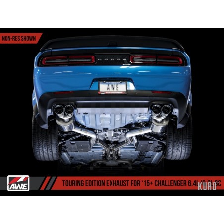 AWE Dodge Challenger 15+ SRT Hellcat 6.2L SC Non-resonated Touring Edition