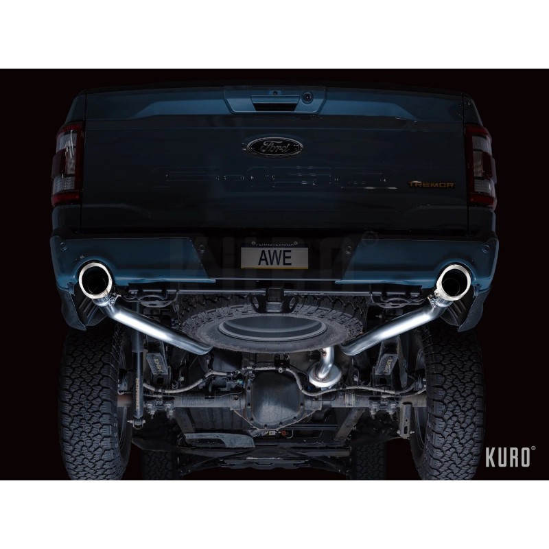 AWE Ford F150 TREMOR 2021+ 0FG Non-Resonated Cat-back