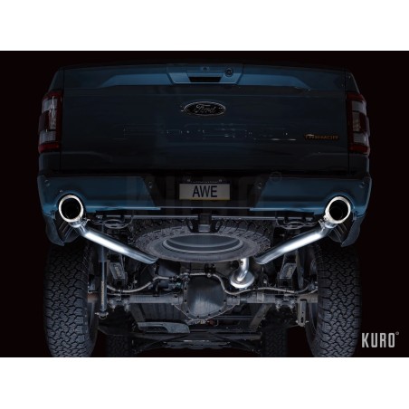 AWE Ford F150 TREMOR 2021+ 0FG Non-Resonated Cat-back