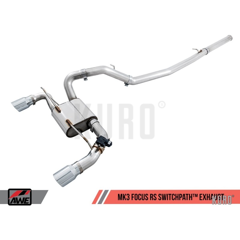 AWE Ford Focus RS MK3 Cat-back SwitchPath
