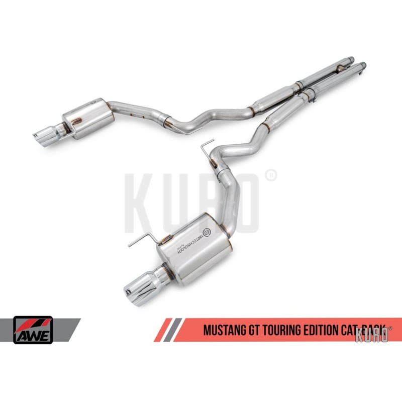 AWE Ford Mustang GT 5.0 S550 15-17 Cat-back Touring Edition