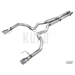 AWE Ford Mustang GT S650 Dual Tip Track Edition