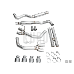 AWE Ford Mustang GT S650 Quad Tip Track Edition