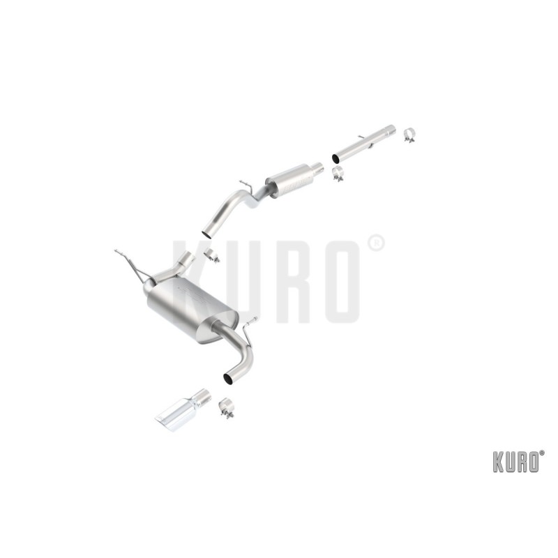 Borla Jeep Wrangler JK V6 2012+ 3d Cat-back Single Exit