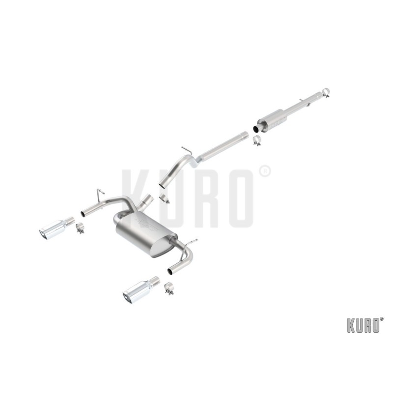 Borla Jeep Wrangler JK V6 2012+ 5d Cat-back Dual Exit