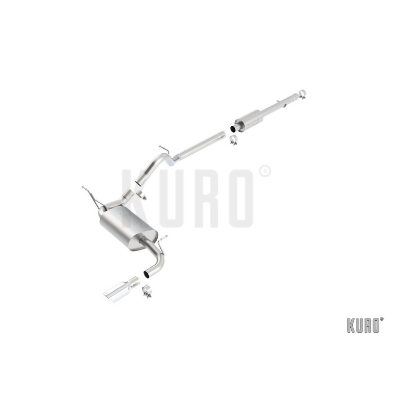 Borla Jeep Wrangler JK V6 2012+ 5d Cat-back Single Exit